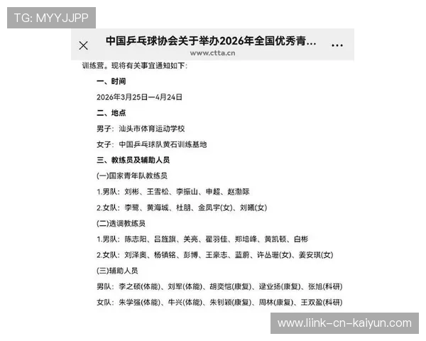 2026年羽毛球全国青训练营优秀营员国家队观摩名单第十九轮公布,羽毛球参赛名单